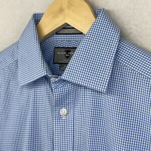 black brown 1826 slim fit dress shirt Slim Fit Non-Iron Tech Dress Shirt – Perry Ellis main image 0